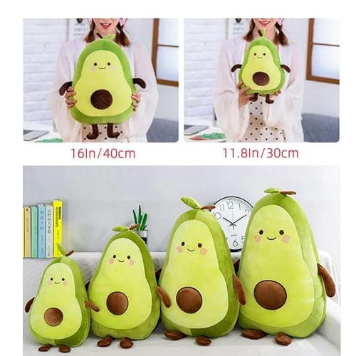 Cute Avocado Plush Pillows, Kawaii Plushies Soft Stuffed Toys for Boys Girls, Gifts Ideal for Christmas Valentine's Birthday 30cm thumbnail 6