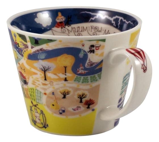 Moomin Valley Map Design Soup Mug Cup Yamaka Japan thumbnail 5