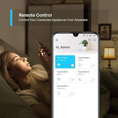 Tapo P100 (4-Pack) Smart Plug, Wi-Fi Plug, App Remote Control, Alexa Plug, Voice Control with Alexa & Google, Away Mode, Scheduling & Timer, Device Sharing, Easy Set Up, Multiple Safety Guarantees thumbnail 5