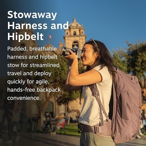 Osprey Fairview 40L Women's Travel Backpack, Graphite Purple thumbnail 4