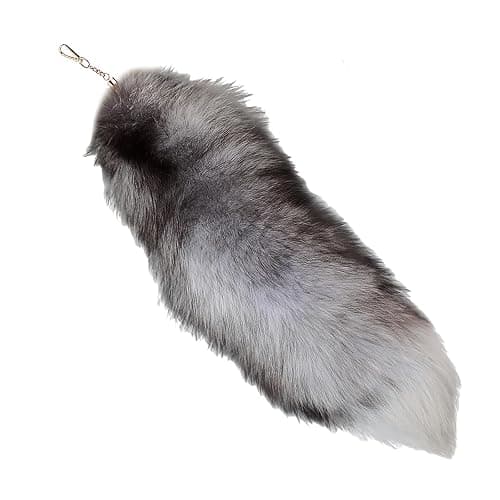 Iivos Fluffy Therian Fox Tail Keychain - Soft Plush Accessory for Cosplay, Ren Faire, and Everyday Use - Detailed Design - Image 1