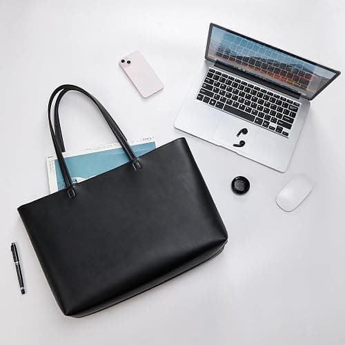 KALIDI Tote Bag Zipper Shoulder Bag Faux Leather Purses Satchel for Women Casual Handbag Work Dating College thumbnail 5