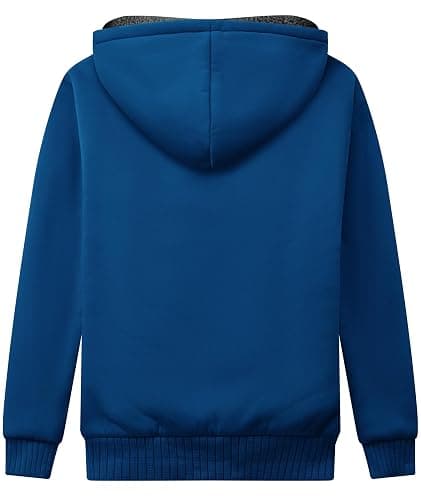 GEEK LIGHTING Boys Sherpa Lined Hoodie Kids Fleece Sweatshirt Full Zip Hooded Jacket thumbnail 3