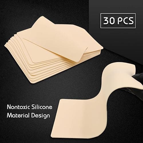 Blank Tattoo Practice Skin - Jconly 30Pcs Double Sides Fake Skin Tattoo Skin for Practicing, 8×6 in Soft Practice Skin for Beginners and Experienced Tattoo Artists… thumbnail 2