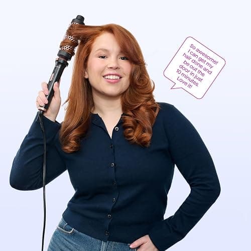 Wavytalk 3 in 1 Curling Wand Set, Multi Curl, Curling Iron Set with Heated Round Brush, Flat Iron Hair Straightener, 1 1/4 inch Curling Iron, Dual Voltage Hair Curler(Pink) thumbnail 7