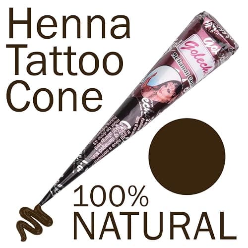 Golecha 100 % natürliche Hennapaste, Kegel (Rotbraun), 4er-Pack (je 25 g) thumbnail 4