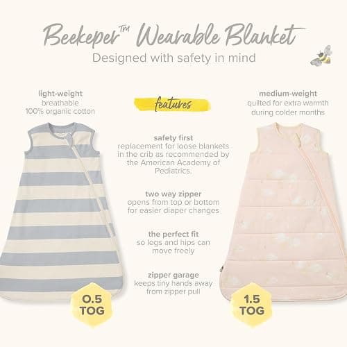 Burt's Bees Baby Baby Organic Beekeeper Infant Wearable Blanket thumbnail 10
