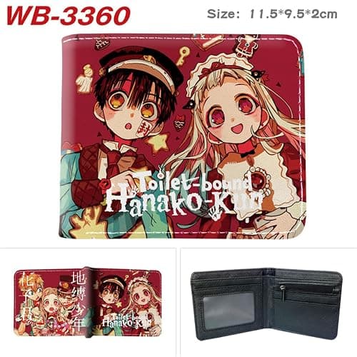 ISaikoy Anime Toilet Bound Hanako Kun Wallet PU Leather Billfold Coin Case Passport ID Card Holder 10 thumbnail 3