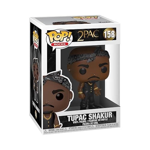 Funko Pop Rocks: Tupac - Vest with Bandana - Collectable Vinyl Figure - Gift Idea - Official Merchandise - Toys for Kids & Adults - Music Fans - Model Figure for Collectors and Display - Image 1
