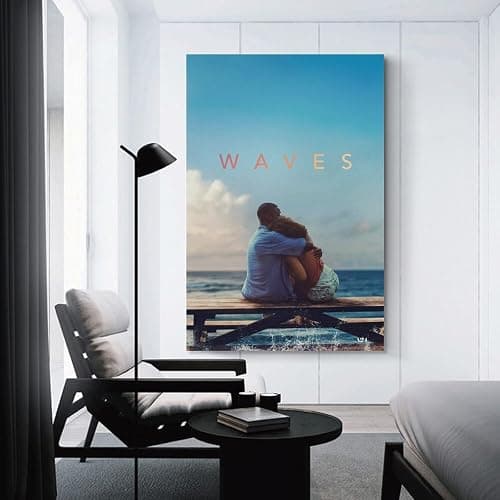 Waves 2019 Drama Romance Movie Poster Canvas Wall Art Decor Canvas Art Poster And Wall Art Picture Print Modern Family Bedroom Decor Posters 24x36inch(60x90cm) thumbnail 3