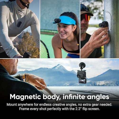 Insta360 GO 3S - 64 GB Black 4K Tiny Portable Vlogging Camera, Hands-Free POVs, Mount Anywhere, 140 Min Battery Life, 10m Waterproof, Pet POV thumbnail 4