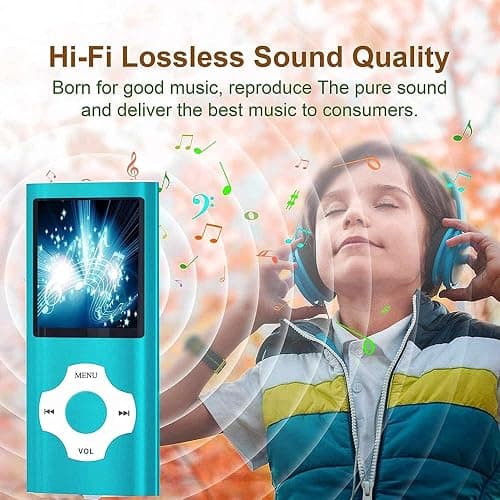 MP3 Player, Hotechs MP3 Music Player with 32GB Memory SD Card Slim Classic Digital LCD 1.82'' Screen MINI USB Port with FM Radio, Voice Record thumbnail 4