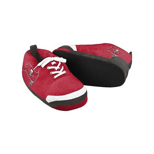 FOCO Mens NFL Team Logo Plush Oversized Sneaker Slippers thumbnail 4