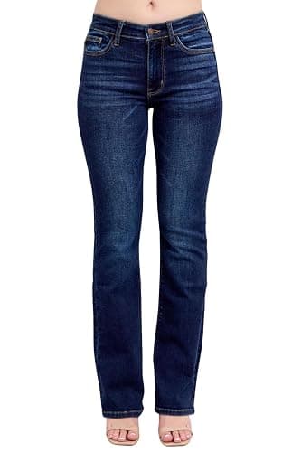 Judy Blue Mid Rise Dark Wash Classic Bootcut, Inseam 32" - Image 1