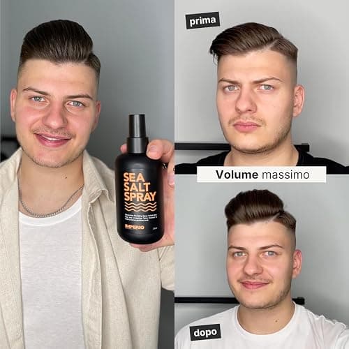 IMPERIO Sea Salt Spray - 250ml Premium Sale Marino per Capelli Più Folti e Texture Stabile - Perfette Beach Waves, Più Volume e Presa Grazie alla Potenza del Mare - Unisex Profumo thumbnail 13