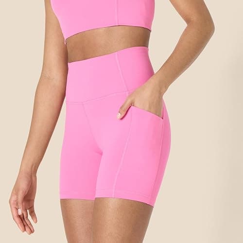 Amazon Essentials Women's Active FormFlex Buttery Soft High Waist Yoga Biker Shorts thumbnail 4