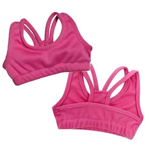 Sophia's Athletic Sports Set Includes Sports Bra, Shorts, Crew Socks and Hi-Top Canvas Sneakers for 18 Inch Dolls, Pink/Gray thumbnail 3