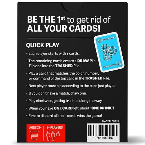 One Drink - Drinking Game for Parties - Fun and Easy Card Game for Game Nights thumbnail 7