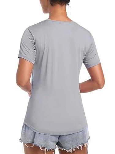 TACVASEN Women's UPF 80+ UV Protection Shirts Workout Quick Dry Short Sleeve Sun Shirt Athletic Sport Hiking Breathable Tops thumbnail 2