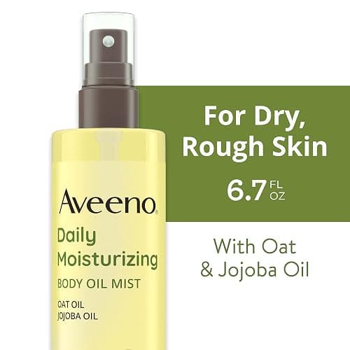 Aveeno Daily Moisturizing Dry Body Oil Mist with Oat and Jojoba Oil for Dry, Rough Sensitive Skin, Nourishing & Hypoallergenic Body Spray, Paraben-, Silicone- & Phthalate-Free, 6.7 fl. oz thumbnail 2