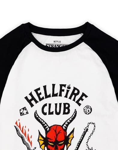 Stranger Things Hellfire Club T-Shirt for Kids | Boys Girls Hawkins Society Eddie White Outfit | Season 4 Merchandise thumbnail 3