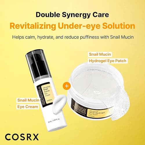 COSRX Advanced Snail Hydrogel Eye Patch (60pc), Gel Serum Mask, Puffy Undereye Treament, Fine Lines, Refresh, Hydrate, Korean Skin Care, Stocking Stuffers for Women thumbnail 8