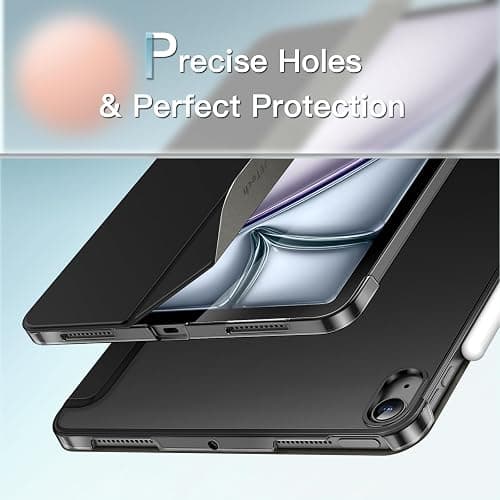 JETech Case for iPad Air 11-Inch M3/M2 (2025/2024), iPad Air 5/4 (2022/2020 5th/4th Generation 10.9-Inch), Slim Stand Hard Back Shell Cover with Auto Wake/Sleep (Black) thumbnail 3