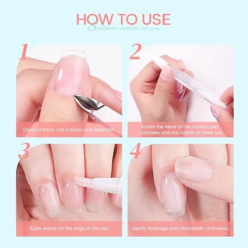 SULLMAR Nail Oil Cuticles Pens 8pcs Nail Care Kit 8 Smell Cuticle Pen Nutrition Oil Nail Art Professional Manicure Set for Nails Softener Nourish Skin thumbnail 7