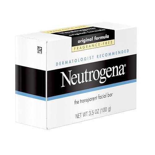 Neutrogena Original Transparent Facial Cleansing Bar, Fragrance-Free Glycerin Face Wash Bar Soap for Gentle Daily Cleansing, Hypoallergenic & Dye-Free Pure Facial Soap, 3.5 oz thumbnail 5