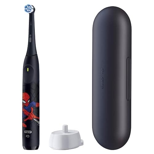 Oral-B iO Kids Limited Rechargeable Electric Powered Toothbrush, Spiderman with 1 Gentle Care Brush Head - Automatic Pressure Sensor to Protect Gums - 3 Cleaning Settings - 2 Min Music Timer thumbnail 11