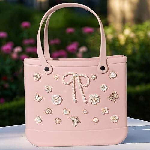 Mon Caramel Resin Beach Bag Accessories Charms,Resin Beach Totes Accessories Inserts,Daisy Flower Bag Charms thumbnail 2