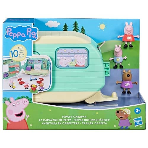 Peppa Pig Caravan Playset for Girls and Boys, 3 Figures, 6 Accessories, Preschool Toys, Kids Gifts, Ages 3+ thumbnail 3