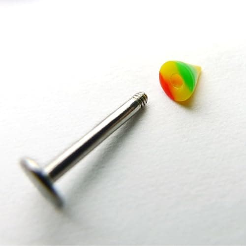 Groupcow 100pcs Stainless Steel Labret Lip Bar Ring Body Piercing Barbell Jewelry Ball thumbnail 3