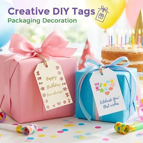LOVEINUSA 10Pack Shape Paper Hole Punch Craft Set, Scrapbook Supplies | For DIY Crafting, Scrapbooking, Handmade Greeting Cards, Photo Albums, Mini Cutter Nail, and Festival Cards Projects thumbnail 5