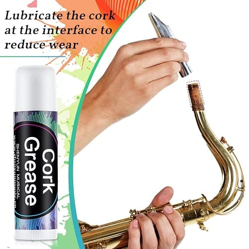 Tondiamo 2 Pieces Cork Grease for Clarinet Flute Grease Lubricant Tube Cleaning and Care Product Woodwind Instruments Accessory for Saxophone Clarinet Flute Supplies thumbnail 6