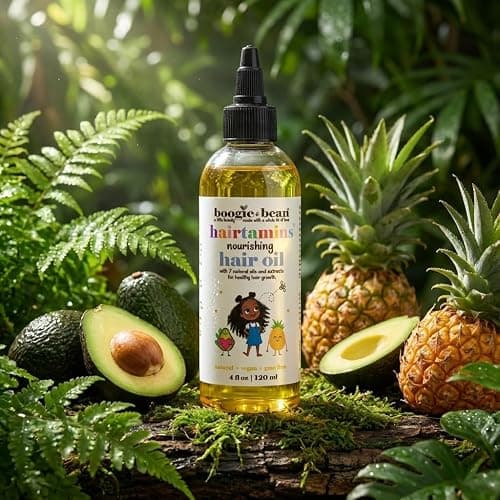 Boogie and Bean Baby and Kids Hair Growth Oil, Nourishing Hair Oil for Infants, Toddlers and Children, Moisturizes Waves, Curls, Coils and Locs thumbnail 6