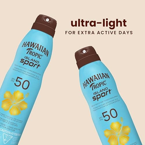 Hawaiian Tropic Island Sport Clear Spray Sunscreen SPF 50, 170g | Hawaiian Tropic Sunscreen SPF 50, Sunscreen, Spray On Sunscreen, Body Sunscreen Spray, 170g thumbnail 4