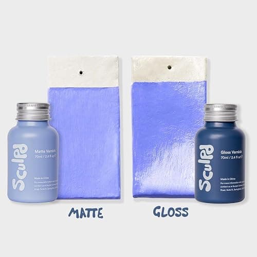 Sculpd Clear Varnish for Air Dry Clay - Premium Clear Matte Finish For Pottery & Acrylic Paint - Waterproof, Scratch Resistant, Colorless Ceramic Sealer - Hobbies Arts & Crafts DIY (70ml) thumbnail 4