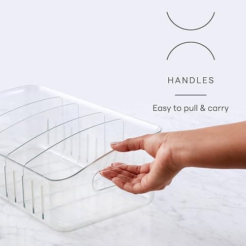YouCopia FreezeUp Freezer Bin 15", BPA-Free Clear Fridge Organizer with Adjustable Dividers and Handles for Frozen Food and Leftovers thumbnail 5