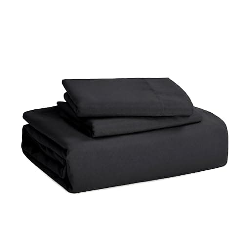 Bedsure Black Duvet Cover Full Size - 3 Pieces Prewashed Extra Soft Cotton-Like Bedding Set, Includes 1 Duvet Cover 80x90 Inches with Zipper Closure & 2 Pillow Shams, Comforter Not Included thumbnail 6