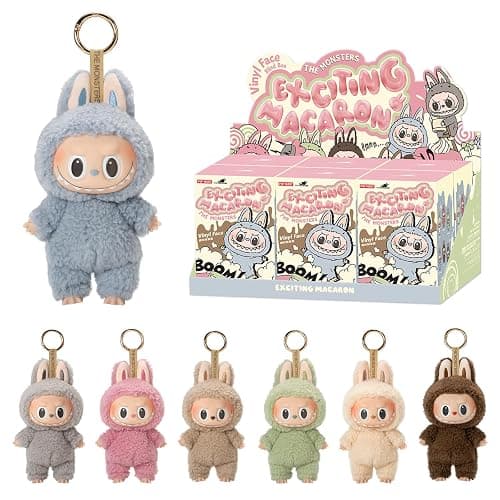 POP MART The Monsters Tasty Macarons Vinyl Face Blind Box Figures, Random Design Box Toys for Modern Home Decor, Collectible Toy Set for Desk Accessories, Whole Set - Image 1