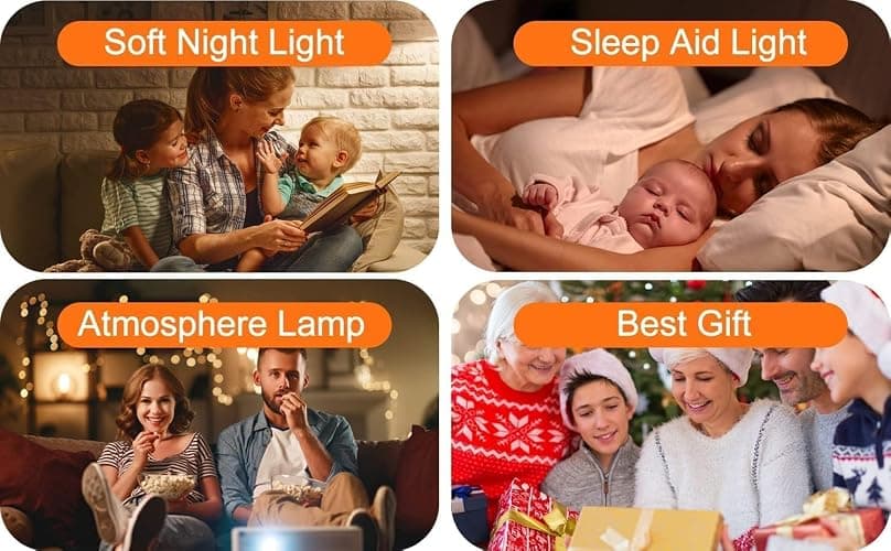 Tuerthy Reveil Lumineux, Réveil Intelligent pour Enfants Adultes, Reveil Matin Simulateur d'Aube et Crépuscule, Snooze,7 Sons Naturels, FM Radio Réveil, Veilleuse LED 7 Couleurs, Lampe de Chevet thumbnail 4