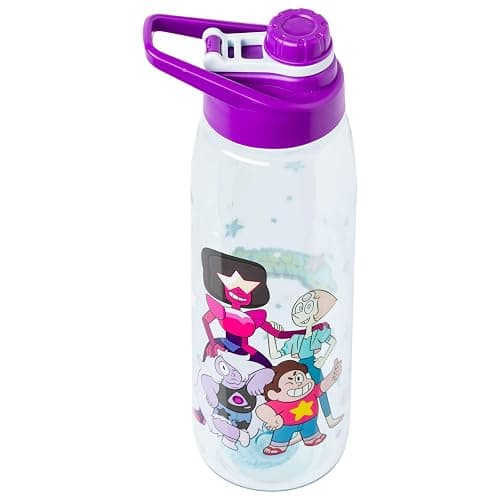 Silver Buffalo Steven Universe Featuring Garnet, Pearl, and Amethyst Water Bottle with Screw-On Lid, 28 Ounces thumbnail 7