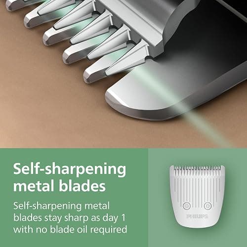 Norelco Philips All-in-One 3000 Series 13 in 1 Trimmer for Men, Beard Trimmer & Head Hair Clipper, Full Metal Self-Sharpening Blades & 8 Length Settings, MG3939/50 thumbnail 4