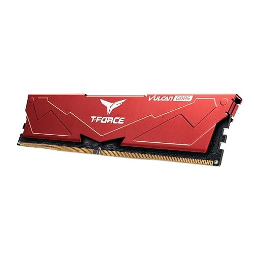 TEAMGROUP T-Force Vulcan DDR5 32GB (2x16GB) 6000MHz (PC5-48000) CL38 Intel XMP 3.0 & AMD Expo Compatible Desktop Memory Module Ram Red FLRD532G6000HC38JDC01 thumbnail 9