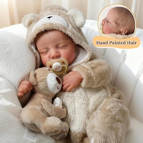 BABESIDE Lifelike Reborn Baby Dolls Boy - 17-Inch Baby Soft Body Realistic-Newborn Baby Doll Silicone Full Body Vinyl Real Life Baby Dolls with Toy Accessories thumbnail 2