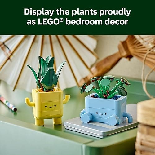 LEGO Botanicals Happy Plants Building Toys - Bedroom or Dorm Room Decor for Girls, Boys, & Adults, Desk or Shelf Display - Birthday Gift Ideas for Kids, Ages 9+ - 10349 thumbnail 7