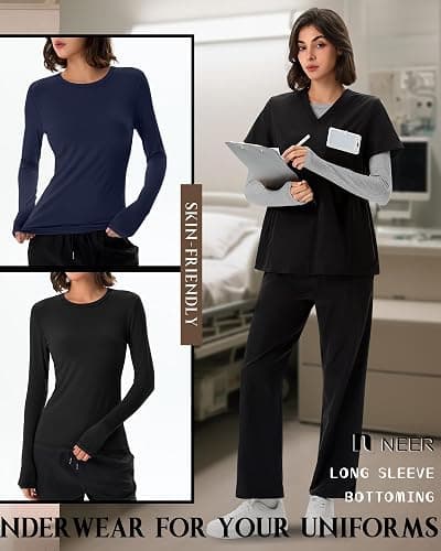 Neer 3 Pack Womens Underscrub Shirts thumbnail 4