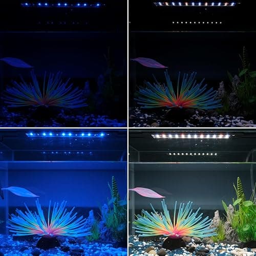 Pawfly 11W Aquarium LED Light for 12 to 18 Inch Fish Tanks Extendable Fish Tank Light with Full Spectrum Brilliant White Blue Red Lights with Daytime & Night Modes and Adjustable Brightness thumbnail 8