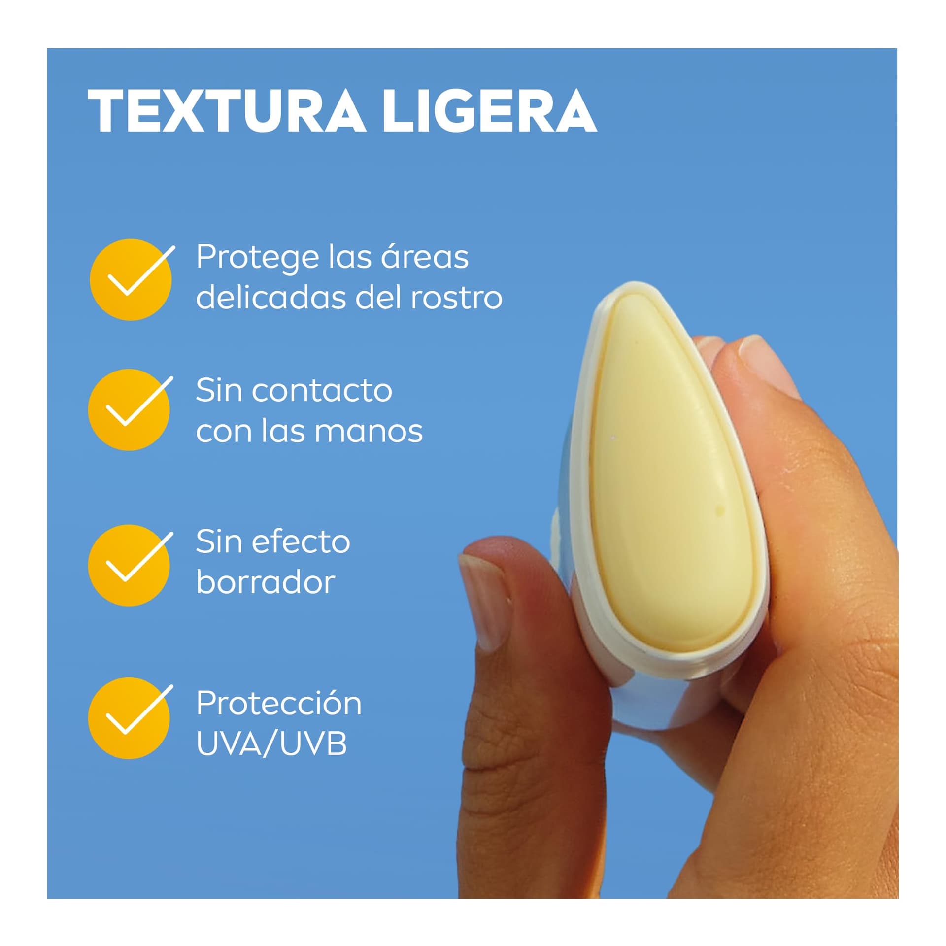 Silky UV Stick NIVEA SUN Protector Solar Facial en Barra FPS50+ Acabado invisible 15g thumbnail 5